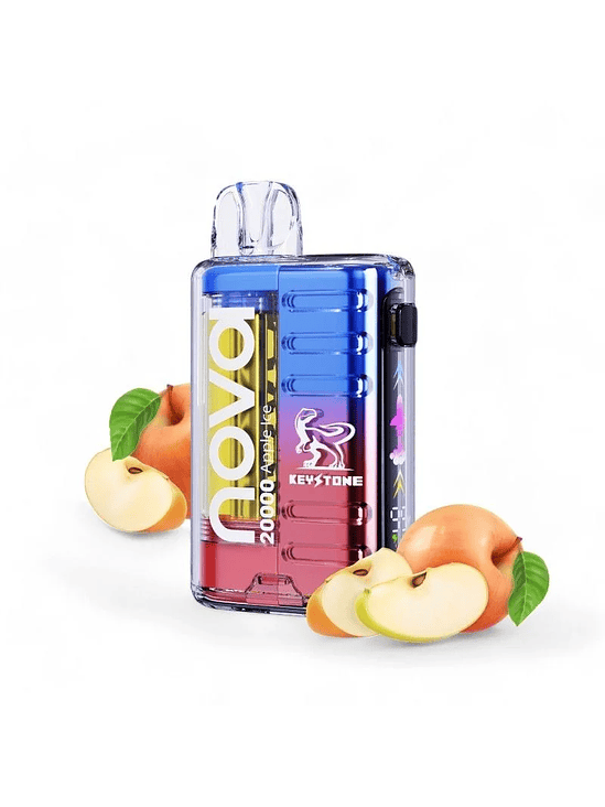 VAPORIZADOR DESECHABLE NOVA 20000 ZERO APPLE ICE-KEYSTONE 1