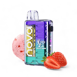 Vaporizador Desechable Nova 20000 Zero Strawberry Ice Cream-Keystone