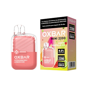 VAPORIZADOR MINI 2200 LIMON FRUTILLA ICE-OXBAR