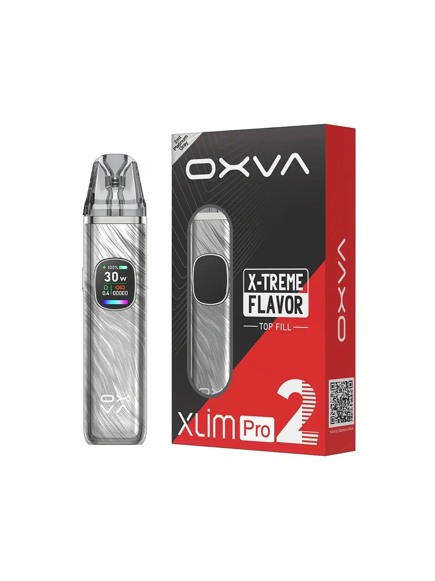 Vaporizador Esencias Xlim Pro 2 Platinum Grey-Oxva 1