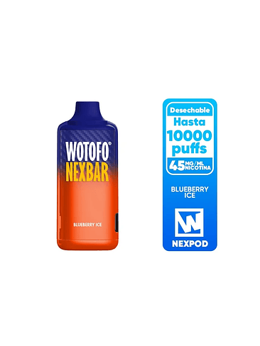 Vaporizador Nexbar 10000 Blueberry Ice-Wotofo 1