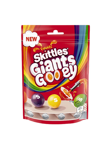 CARAMELOS GIGANTES SKITTLES FRUITS GIANT GOOEY 1