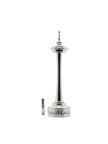 SPACE NEEDLE DABBER PLATEADO-MINI NAIL 1