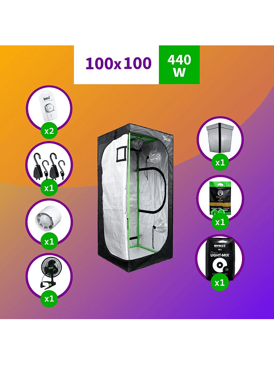 PACK LED INDOOR 100X100 APOLLO EVOLUTION PRO 16 - 480W FULL 1