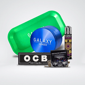 Pack Moledor Aluminio Blue 55Mm - Galaxy