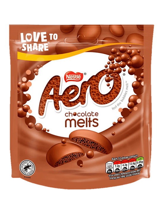 CHOCOLATE NESTLE AERO MELTS 1