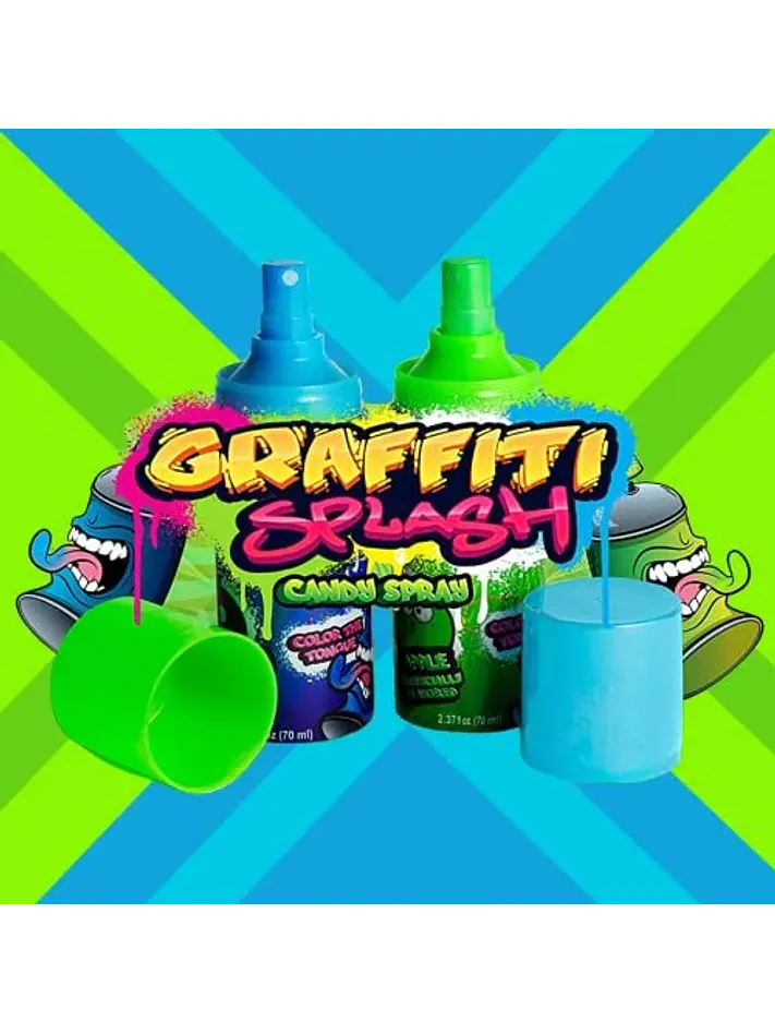 Graffiti Spray Pintalenguas Con Caramelo Liquido  70 Ml 2