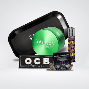 Pack Moledor Aluminio Green 55Mm - Galaxy