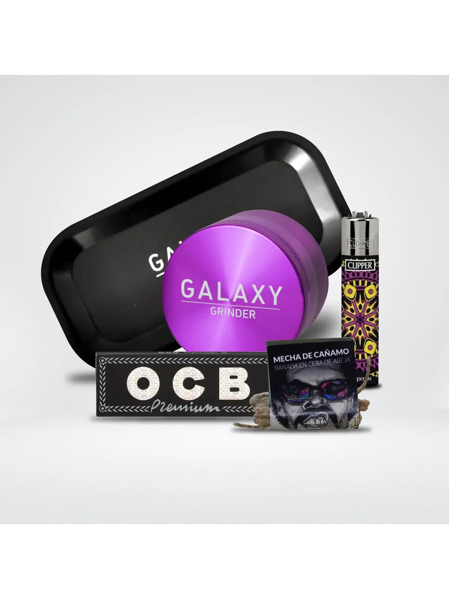 Pack Moledor Aluminio Purple 55Mm - Galaxy 1