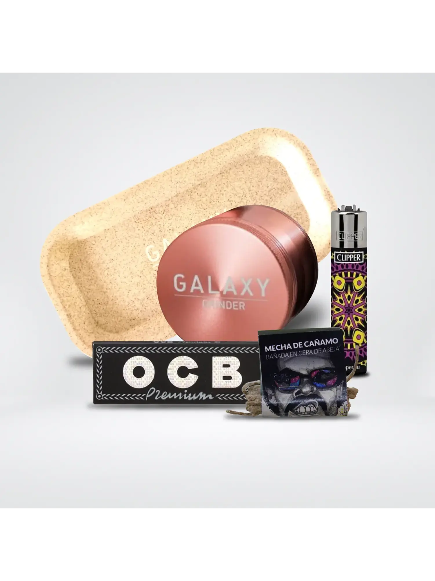 Pack Moledor Aluminio Rose Gold 55Mm - Galaxy 1