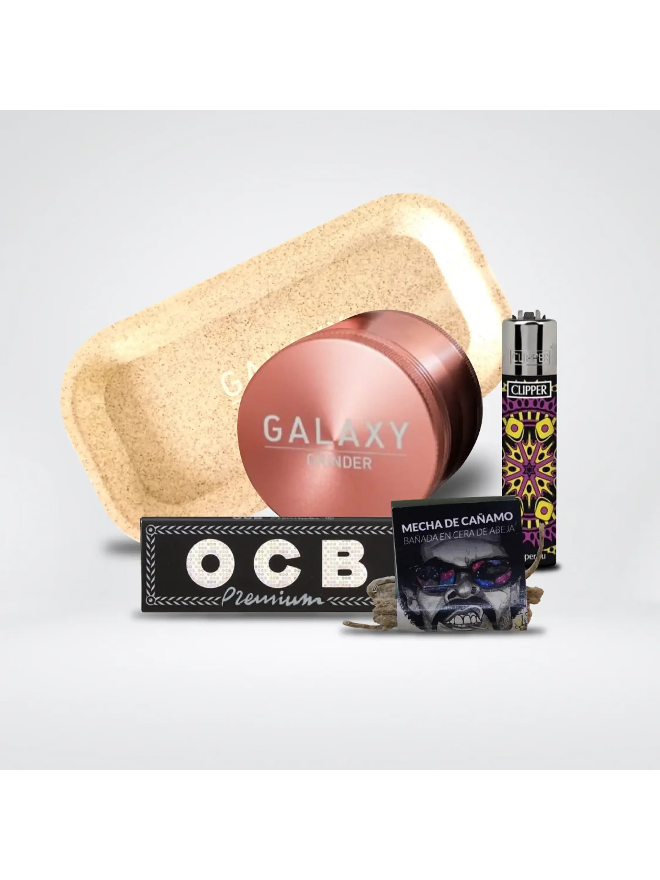 Pack Moledor Aluminio Rose Gold 55Mm - Galaxy 1