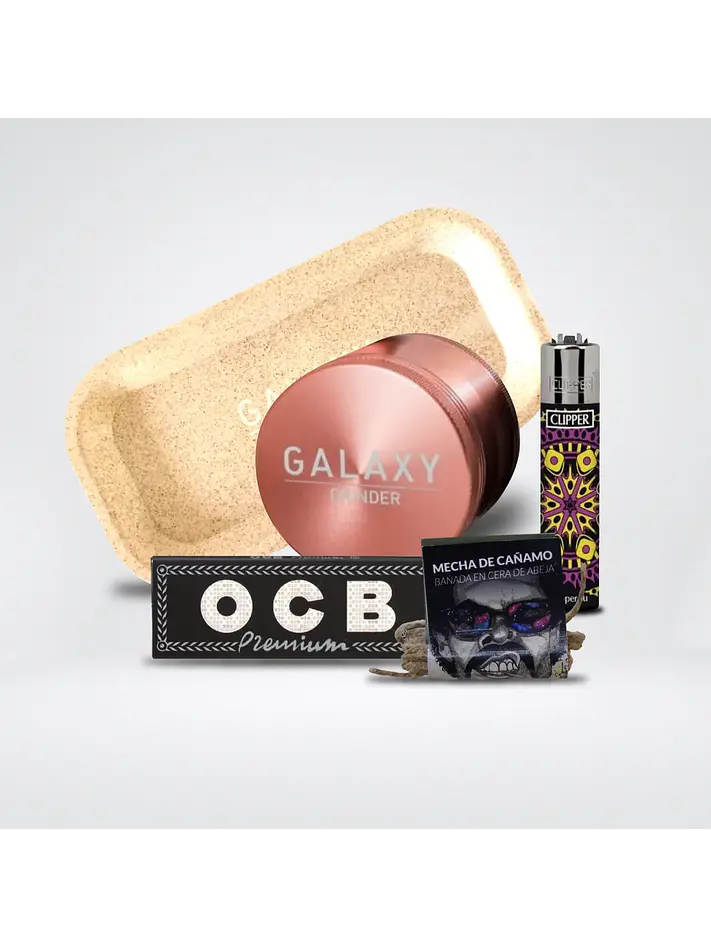 Pack Moledor Aluminio Rose Gold 55Mm - Galaxy 1