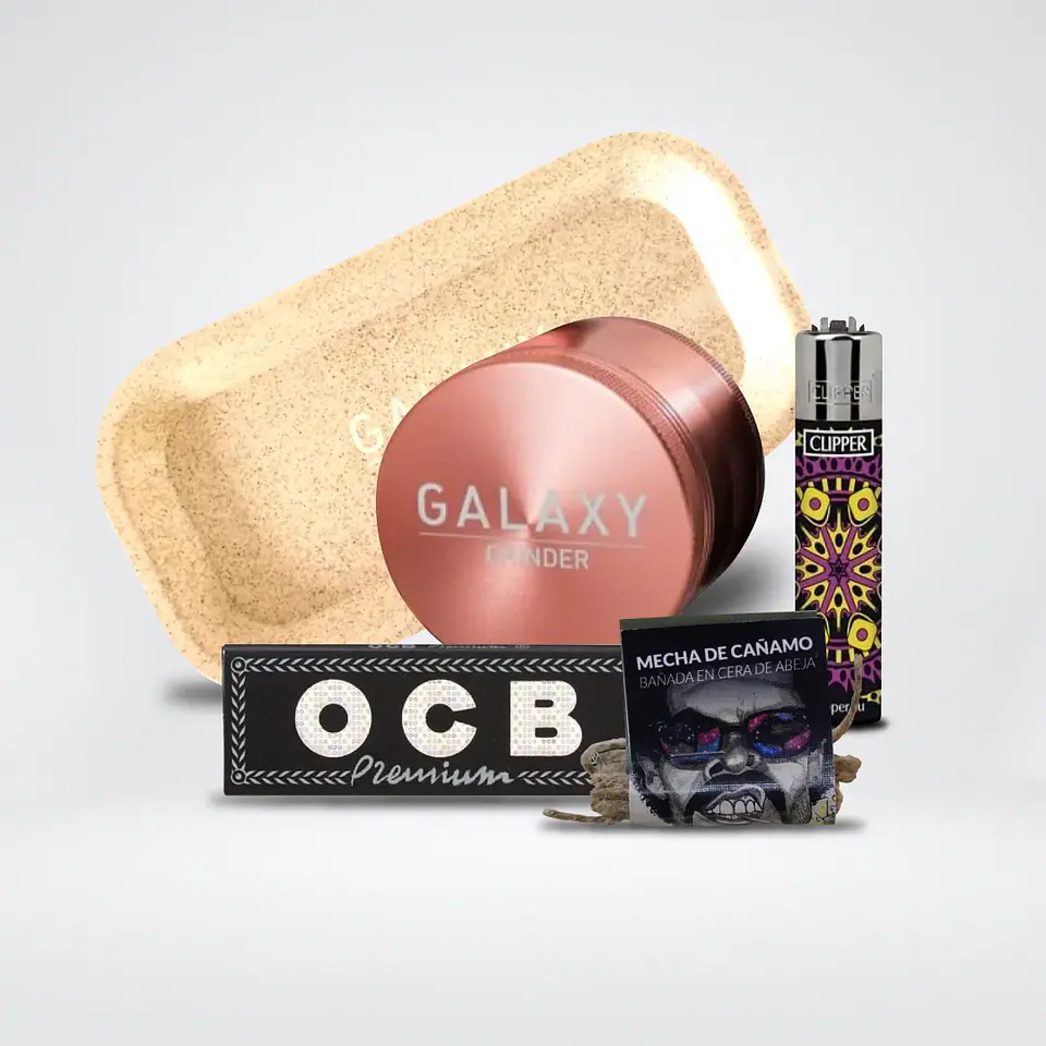 Pack Moledor Aluminio Rose Gold 55Mm - Galaxy 1
