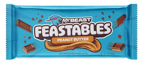 Mr. Beast Feastables Peanut Butter Chocolate Bar 60Gr