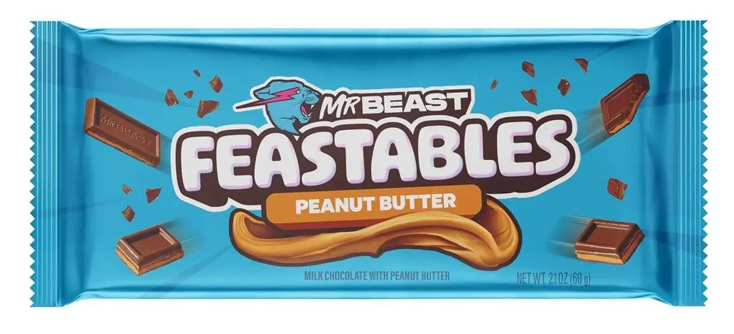 Mr. Beast Feastables Peanut Butter Chocolate Bar 60Gr 1