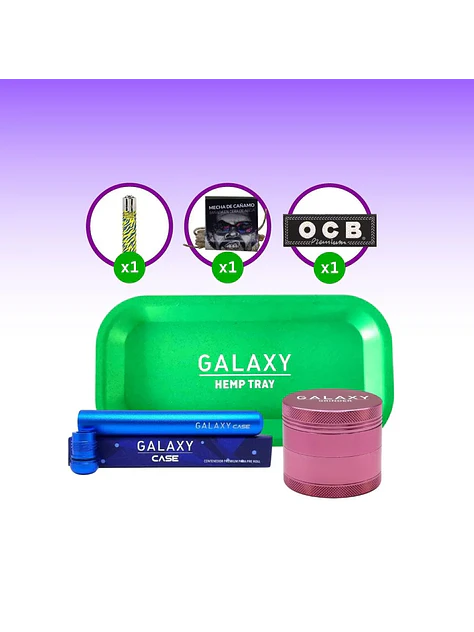 Pack Moledor Aluminio Case Pink 55Mm -Galaxy 1