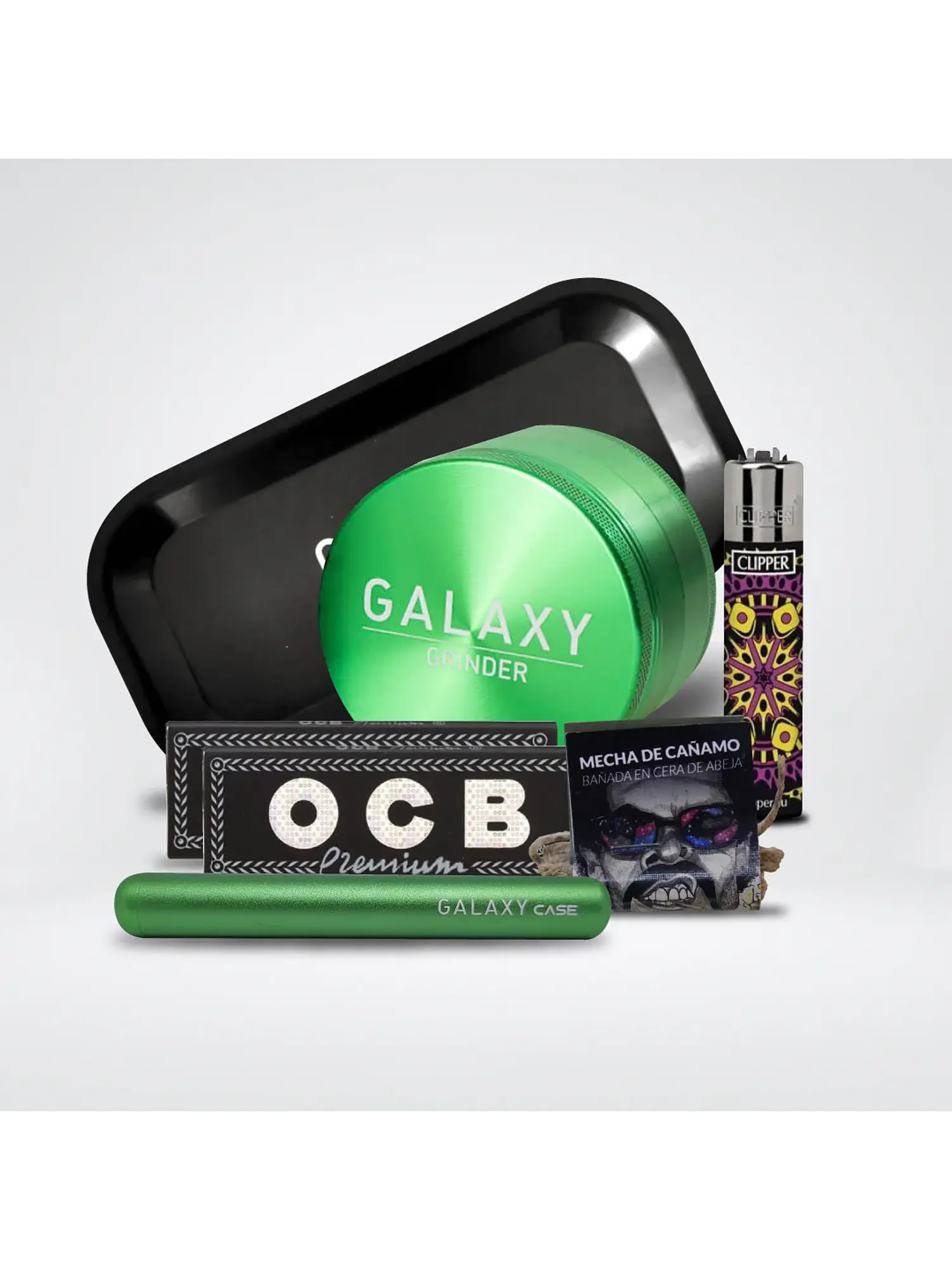 Pack Moledor Aluminio Case Green 63Mm- Galaxy 1