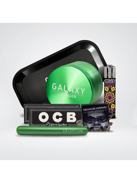 Pack Moledor Aluminio Case Green 63Mm- Galaxy 1