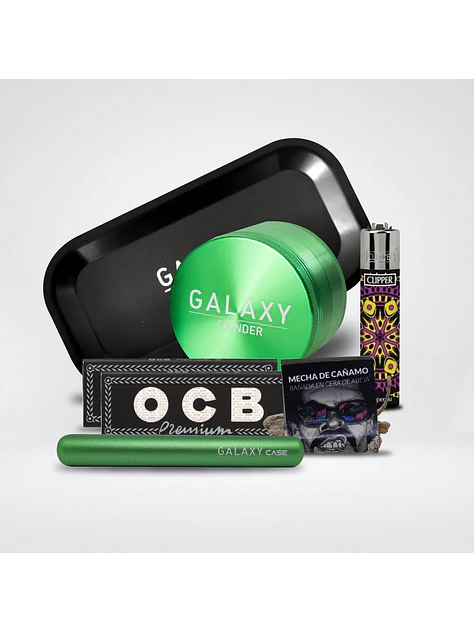 Pack Moledor Aluminio Case Green 55Mm -Galaxy 1