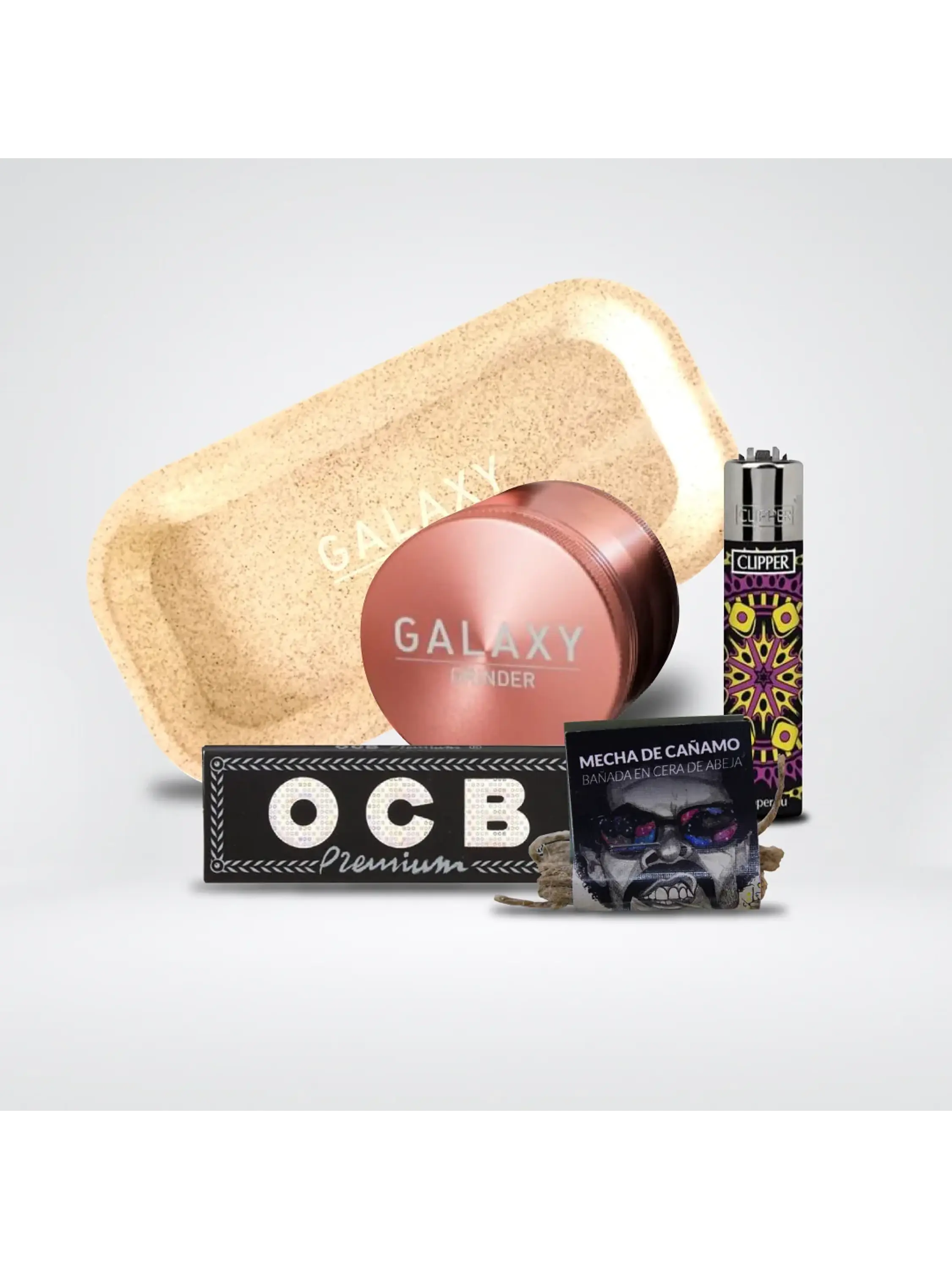 Pack Moledor Aluminio Rose Gold 38Mm - Galaxy 1