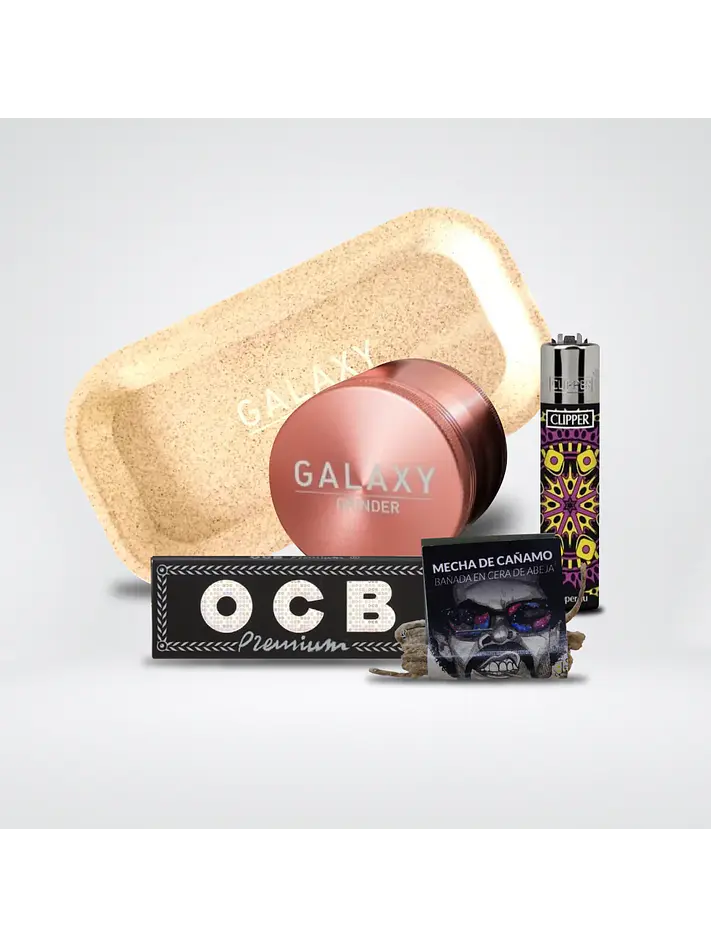 Pack Moledor Aluminio Rose Gold 38Mm - Galaxy 1