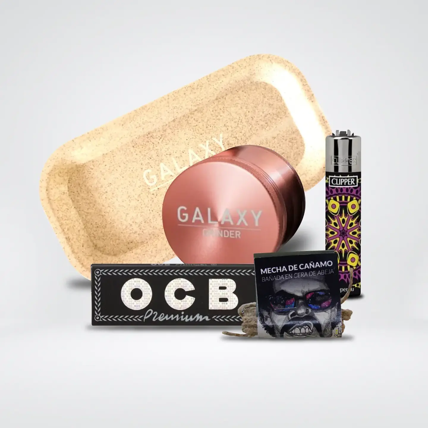 Pack Moledor Aluminio Rose Gold 38Mm - Galaxy 1