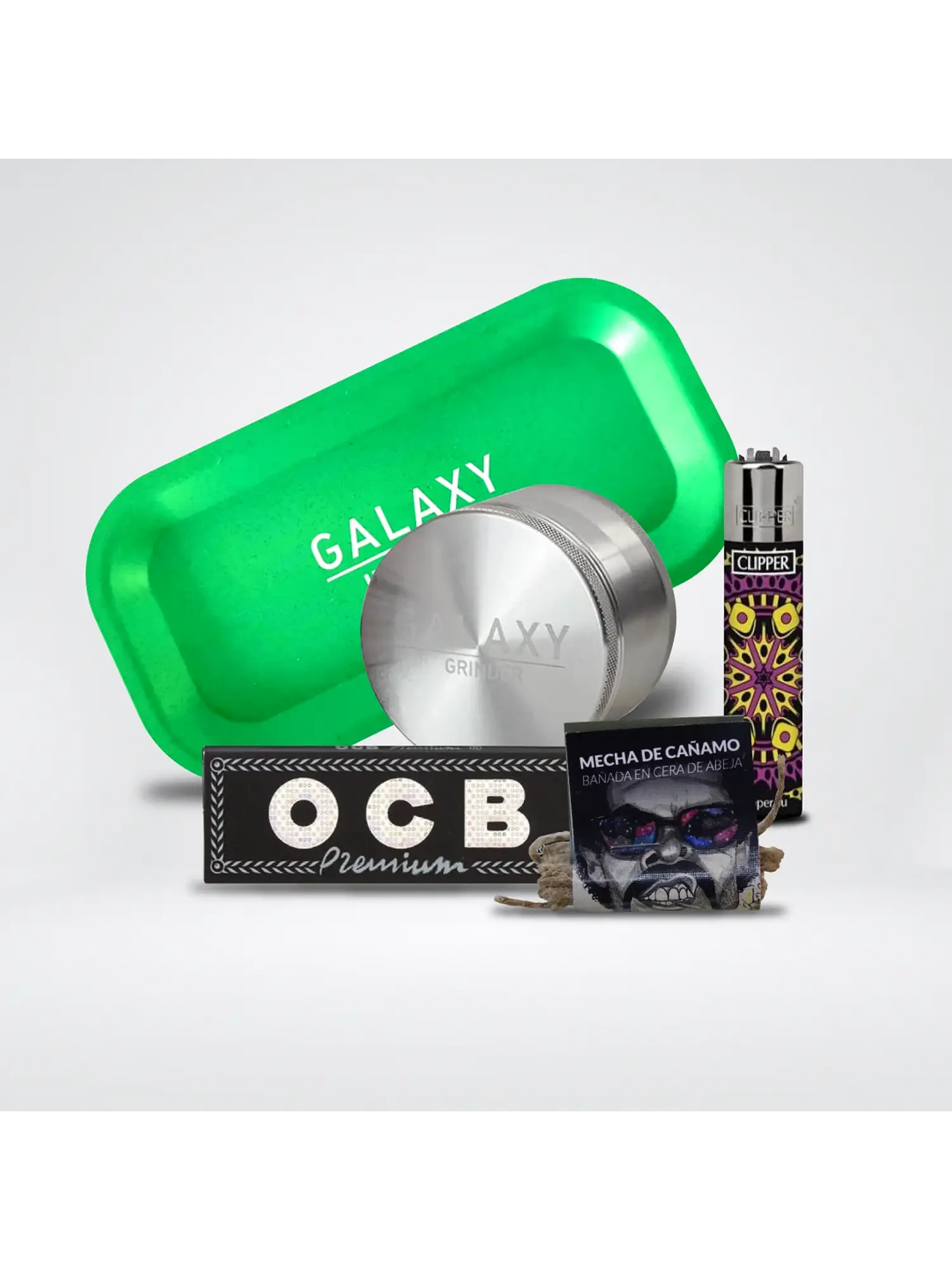 Pack Moledor Aluminio Silver 38Mm - Galaxy 1