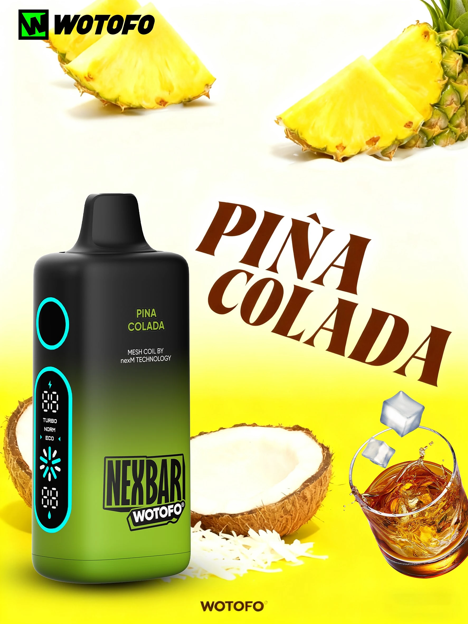 Vaporizador Nexbar 25000 Piña Colada-Wotofo 1