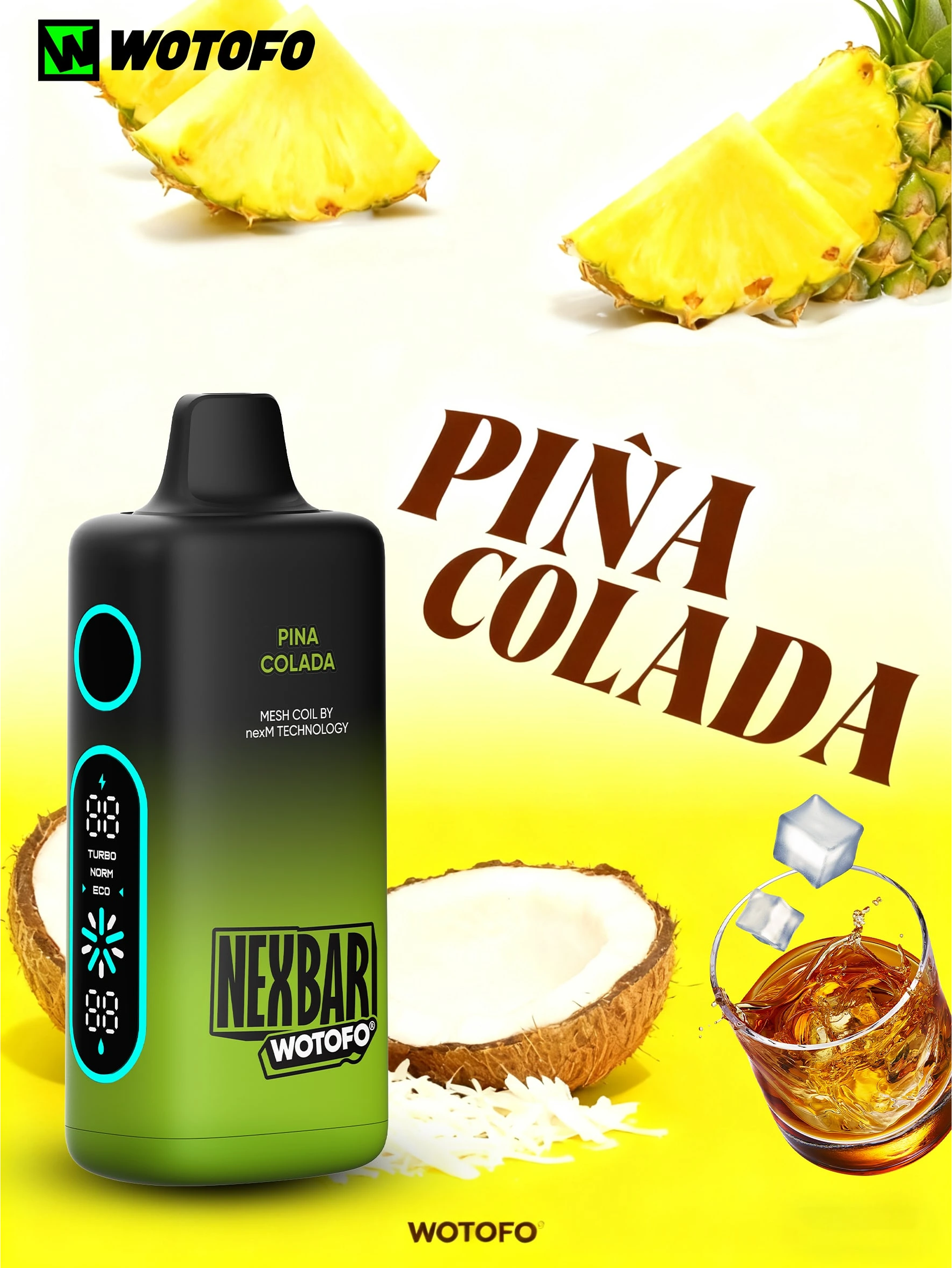 Vaporizador Nexbar 25000 Piña Colada-Wotofo 1