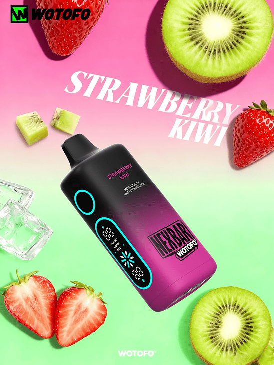 VAPORIZADOR NEXBAR 25000 STRAWBERRY KIWI-WOTOFO 1