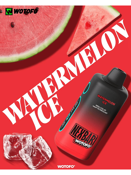 VAPORIZADOR NEXBAR 25000 WATERMELON ICE-WOTOFO 1