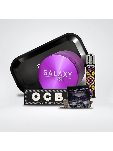 Pack Moledor Aluminio Blue 63Mm - Galaxy 3