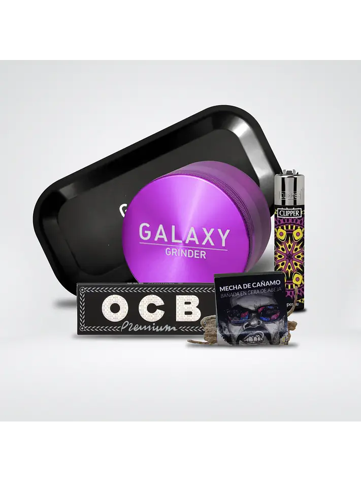 Pack Moledor Aluminio Blue 63Mm - Galaxy 3