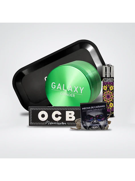 Pack Moledor Aluminio Blue 63Mm - Galaxy 8