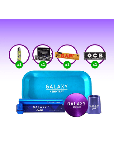 Pack Moledor Aluminio Pro Blue 55Mm-Galaxy 3