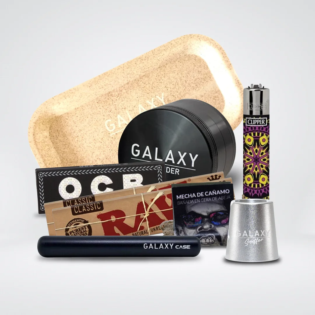 Pack Moledor Aluminio Pro Blue 55Mm-Galaxy 4