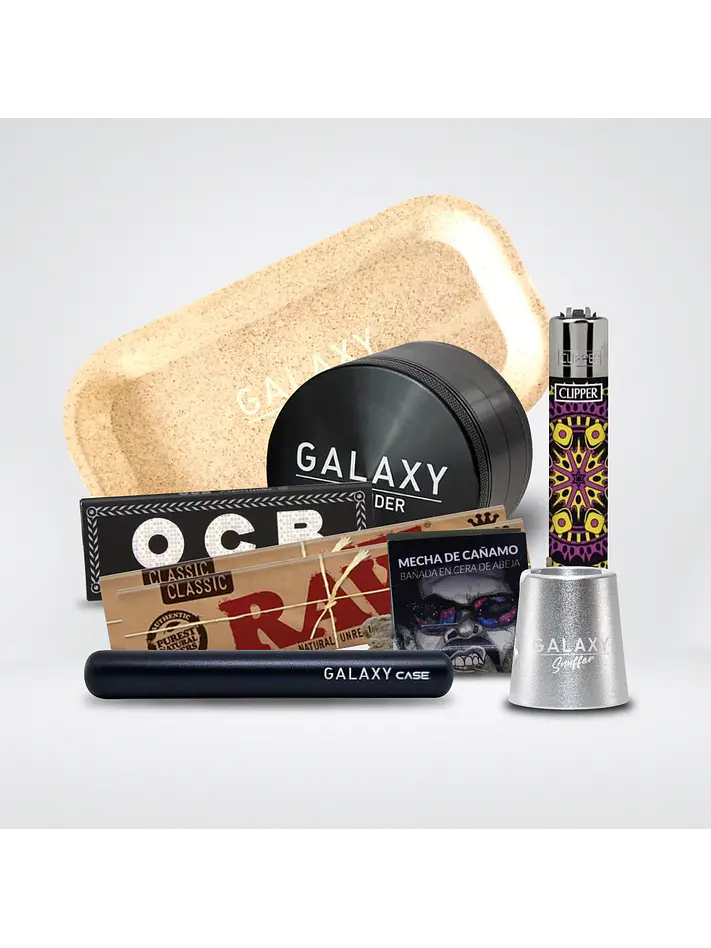 Pack Moledor Aluminio Pro Blue 55Mm-Galaxy 4