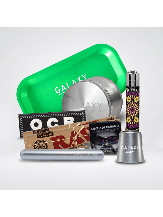 Pack Moledor Aluminio Pro Blue 55Mm-Galaxy 5