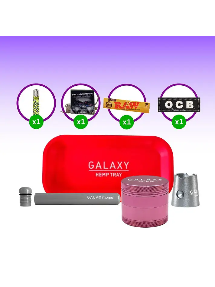 Pack Moledor Aluminio Pro Blue 55Mm-Galaxy 7
