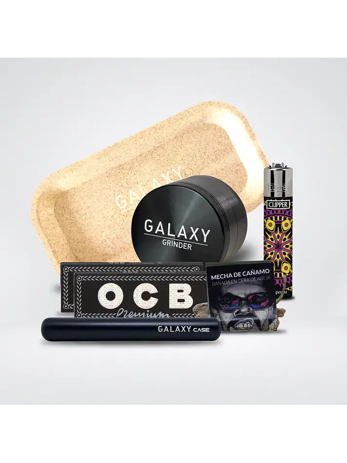 Pack Moledor Aluminio Case Azul 38Mm -Galaxy 4