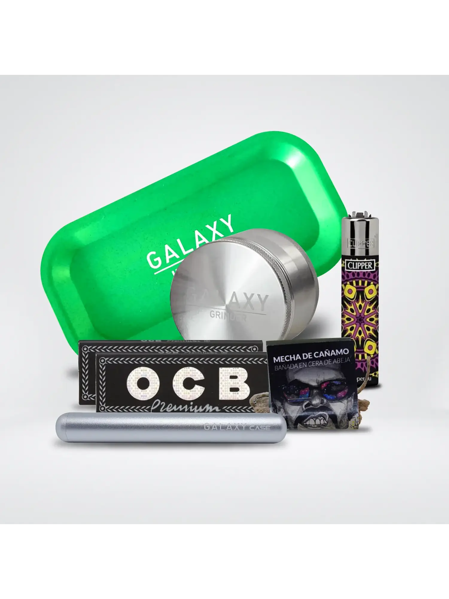 Pack Moledor Aluminio Case Azul 38Mm -Galaxy 5