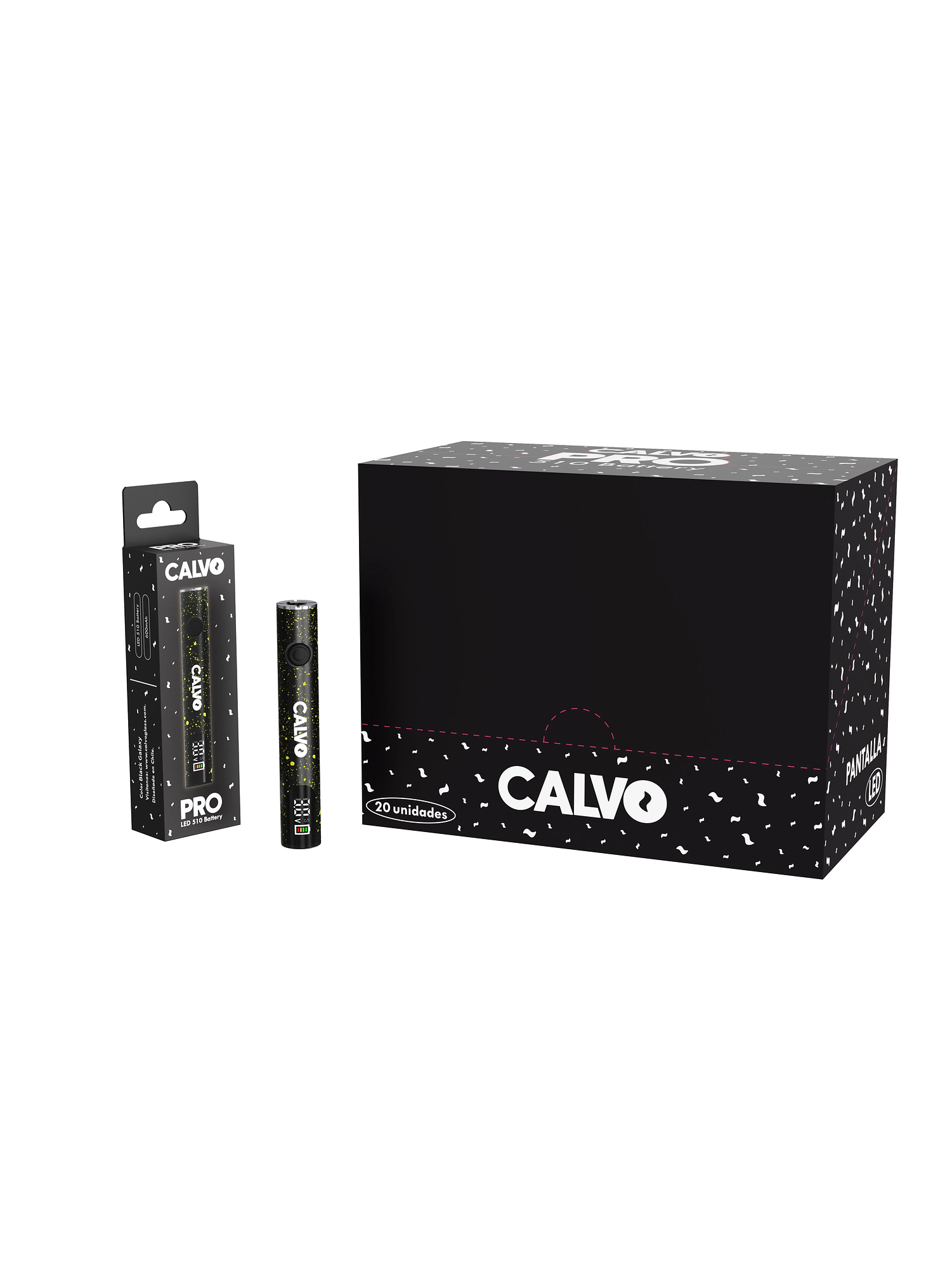 Bateria 510 Led 400Mah Cosmic Purple-Calvo Glass 2