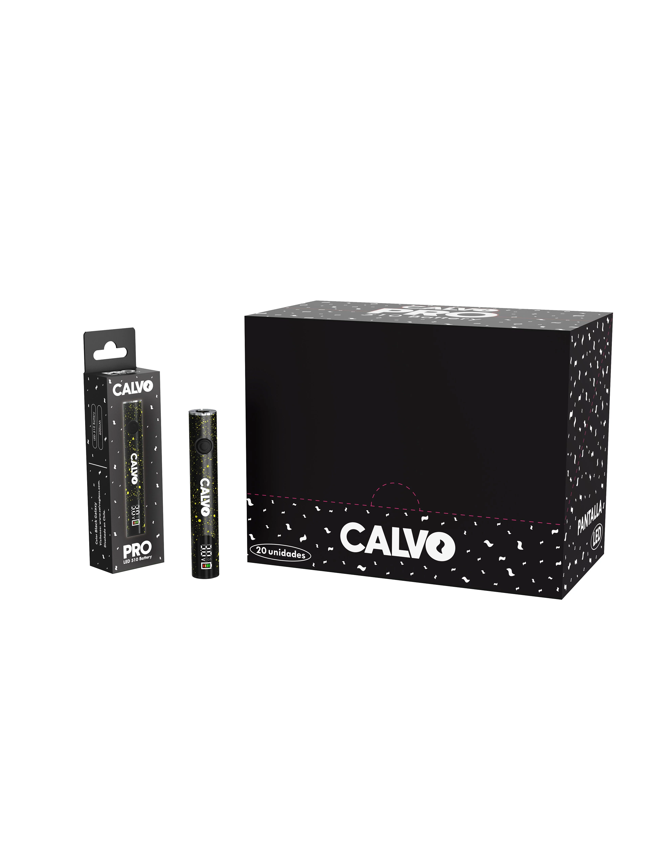 Bateria 510 Led 400Mah Cosmic Purple-Calvo Glass 2