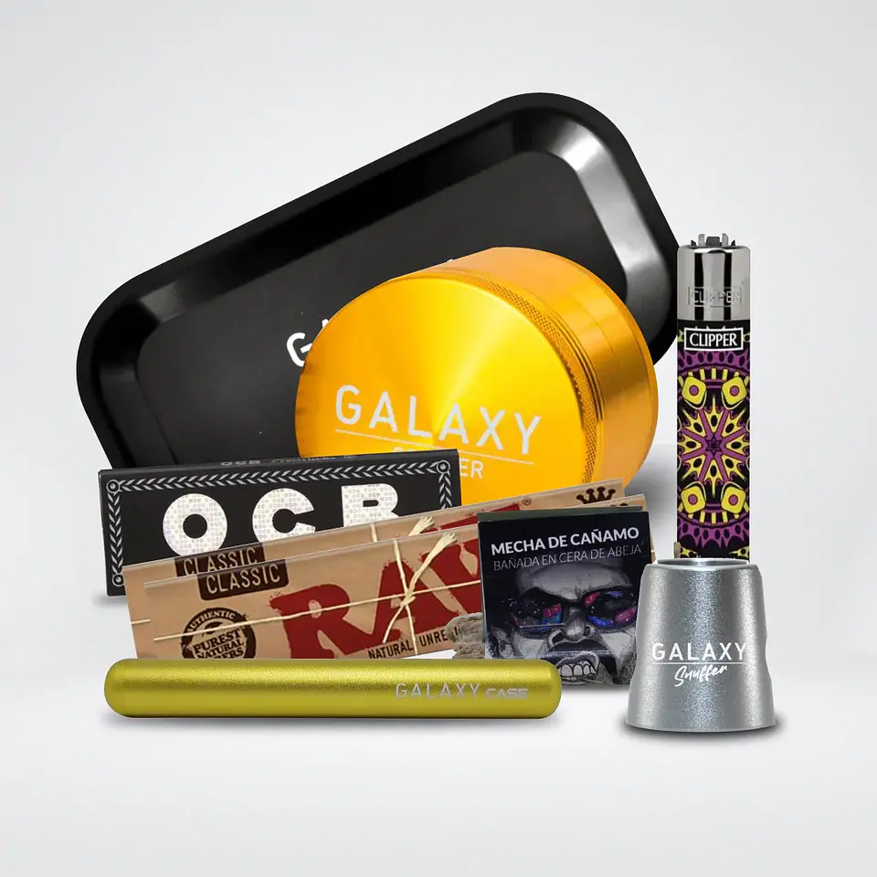 Pack Moledor Aluminio Pro Blue 63Mm-Galaxy 2