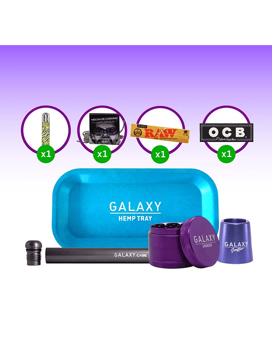 Pack Moledor Aluminio Pro Blue 63Mm-Galaxy 3