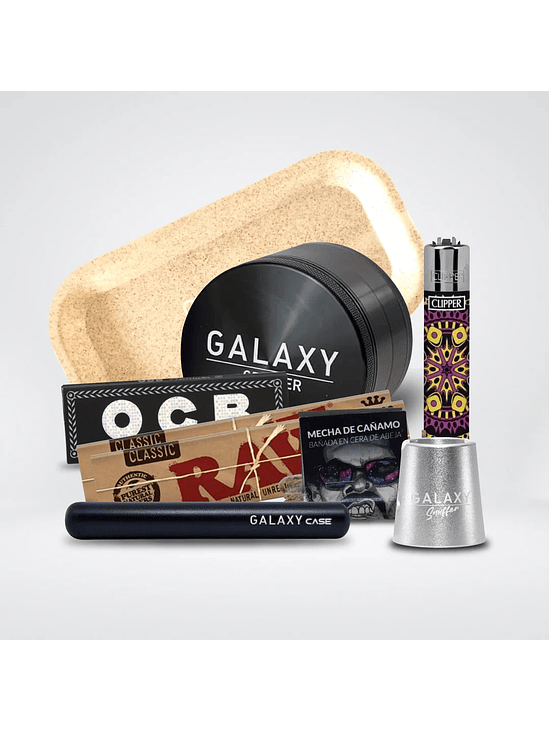 Pack Moledor Aluminio Pro Blue 63Mm-Galaxy 4