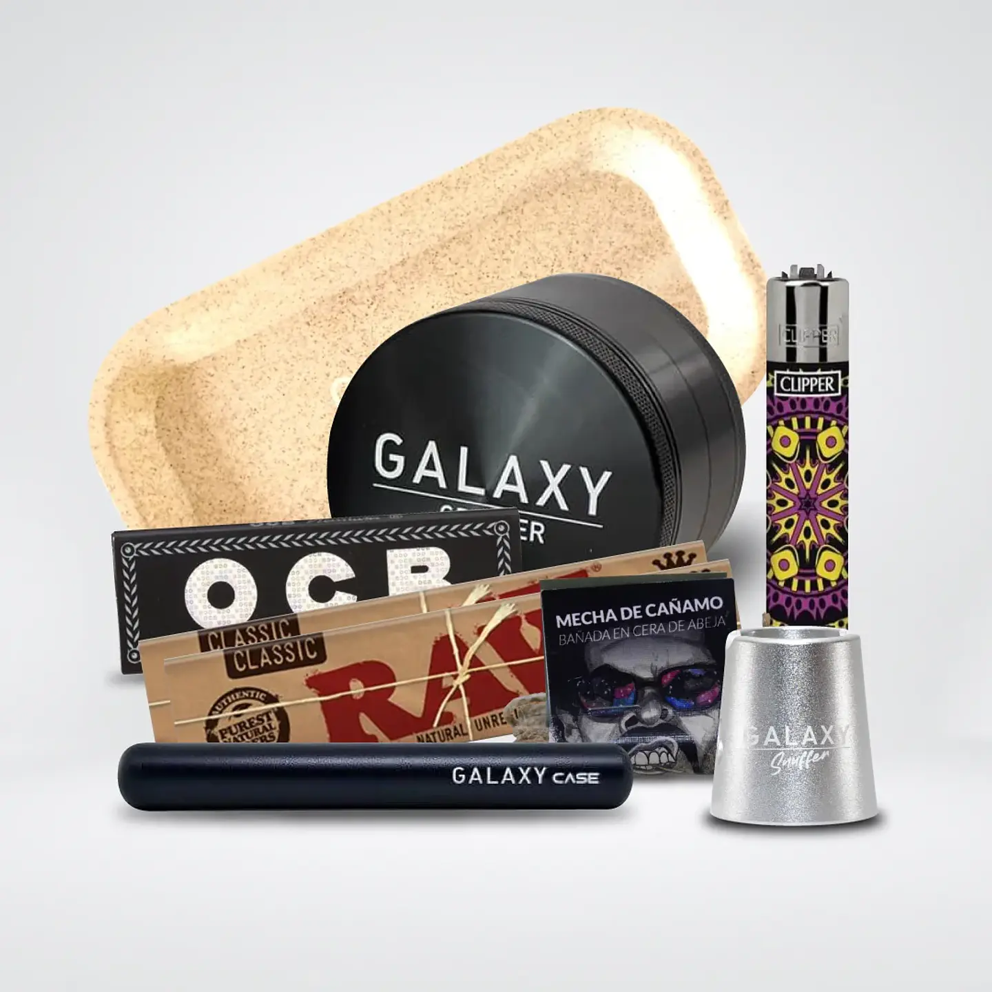 Pack Moledor Aluminio Pro Blue 63Mm-Galaxy 4
