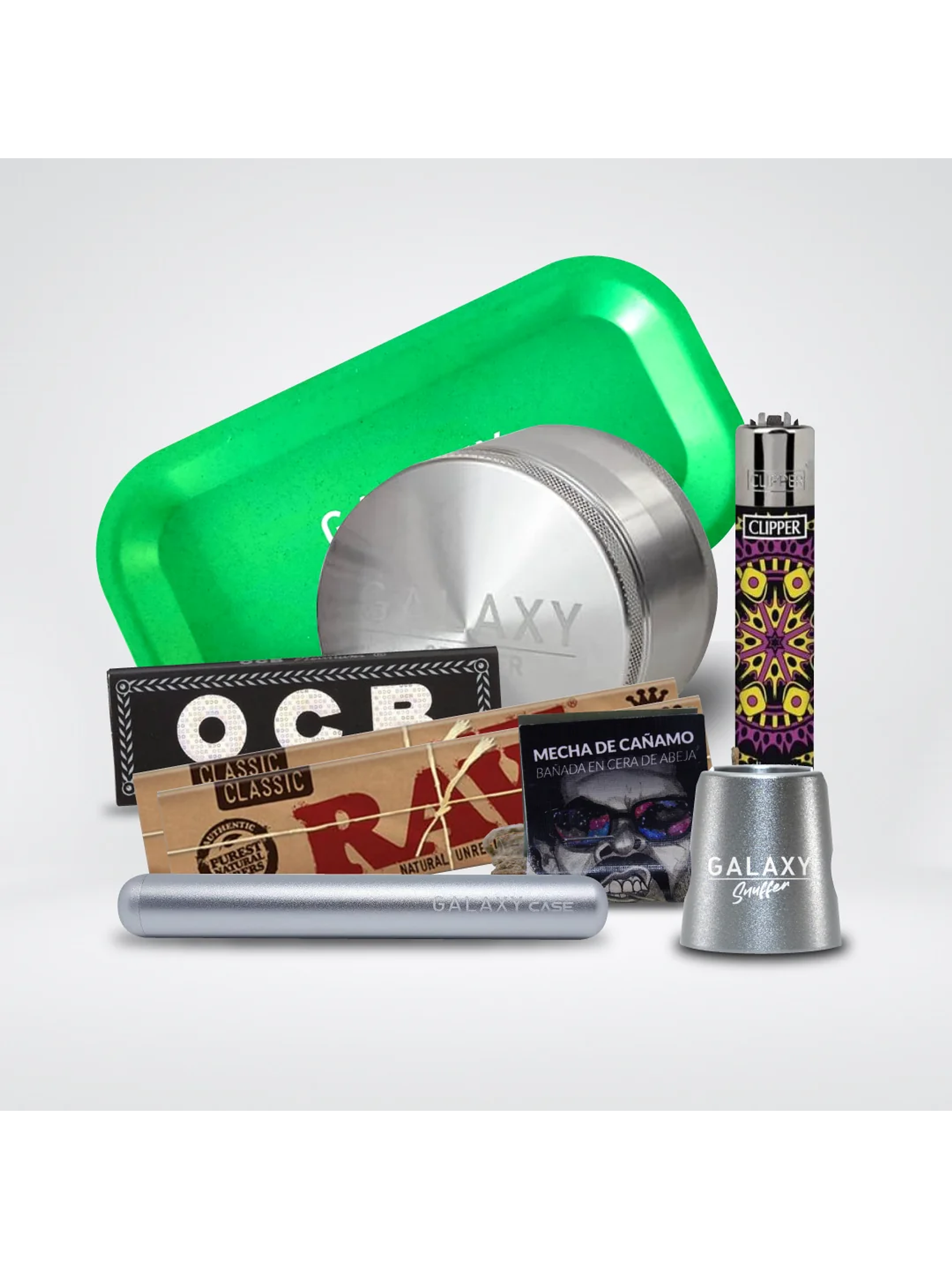 Pack Moledor Aluminio Pro Blue 63Mm-Galaxy 5