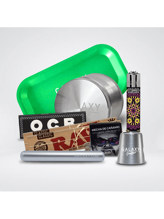 Pack Moledor Aluminio Pro Blue 63Mm-Galaxy 5