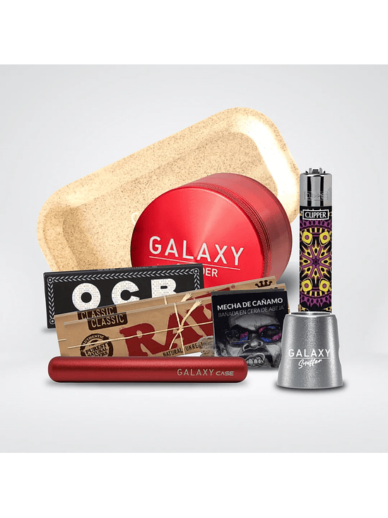 Pack Moledor Aluminio Pro Blue 63Mm-Galaxy 6